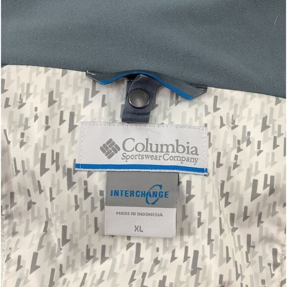 Columbia Womens White/Gray Hooded Waterproof Outer Ski Jacket Size XL - Picture 10 of 13